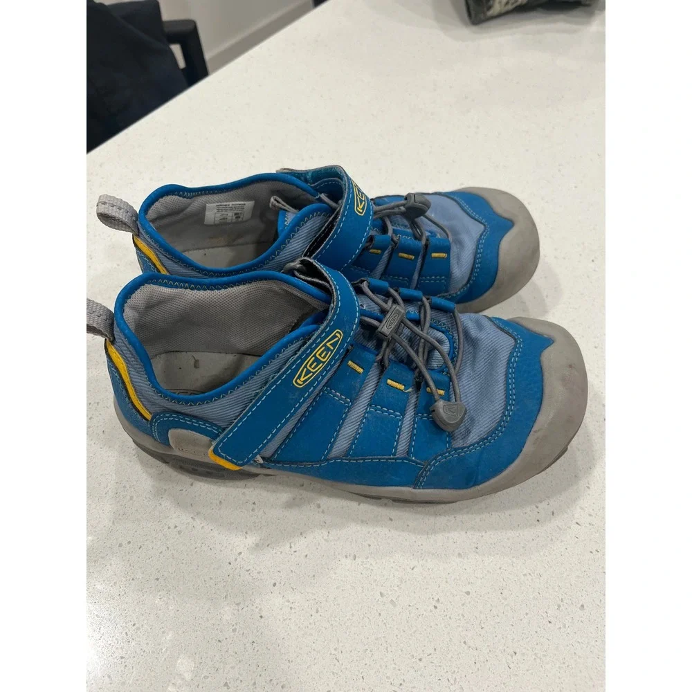 KEEN Kids Blue Yellow Hook and Loop Water Ready Sport Sandals Size‎ 3
